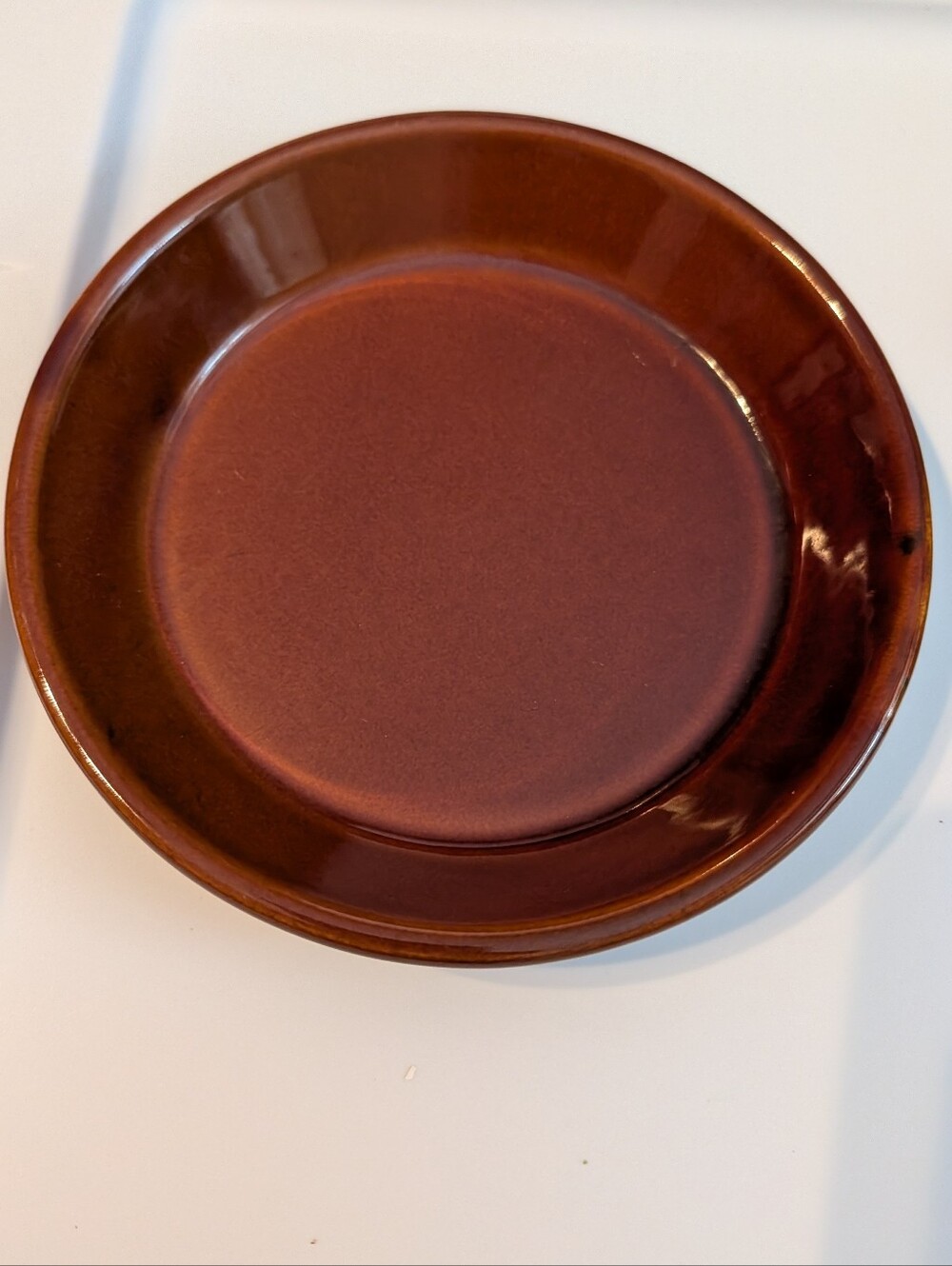 Vintage Bell-terr Pottery Brown Glaze Dish Baking